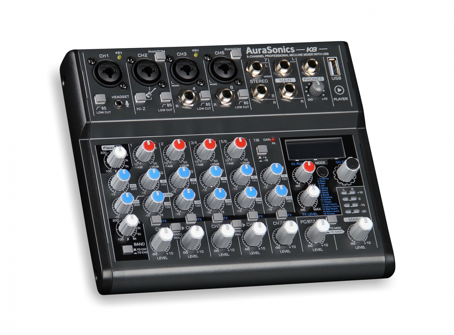 AuraSonics K8 компактный микшерный пульт в Бурятии