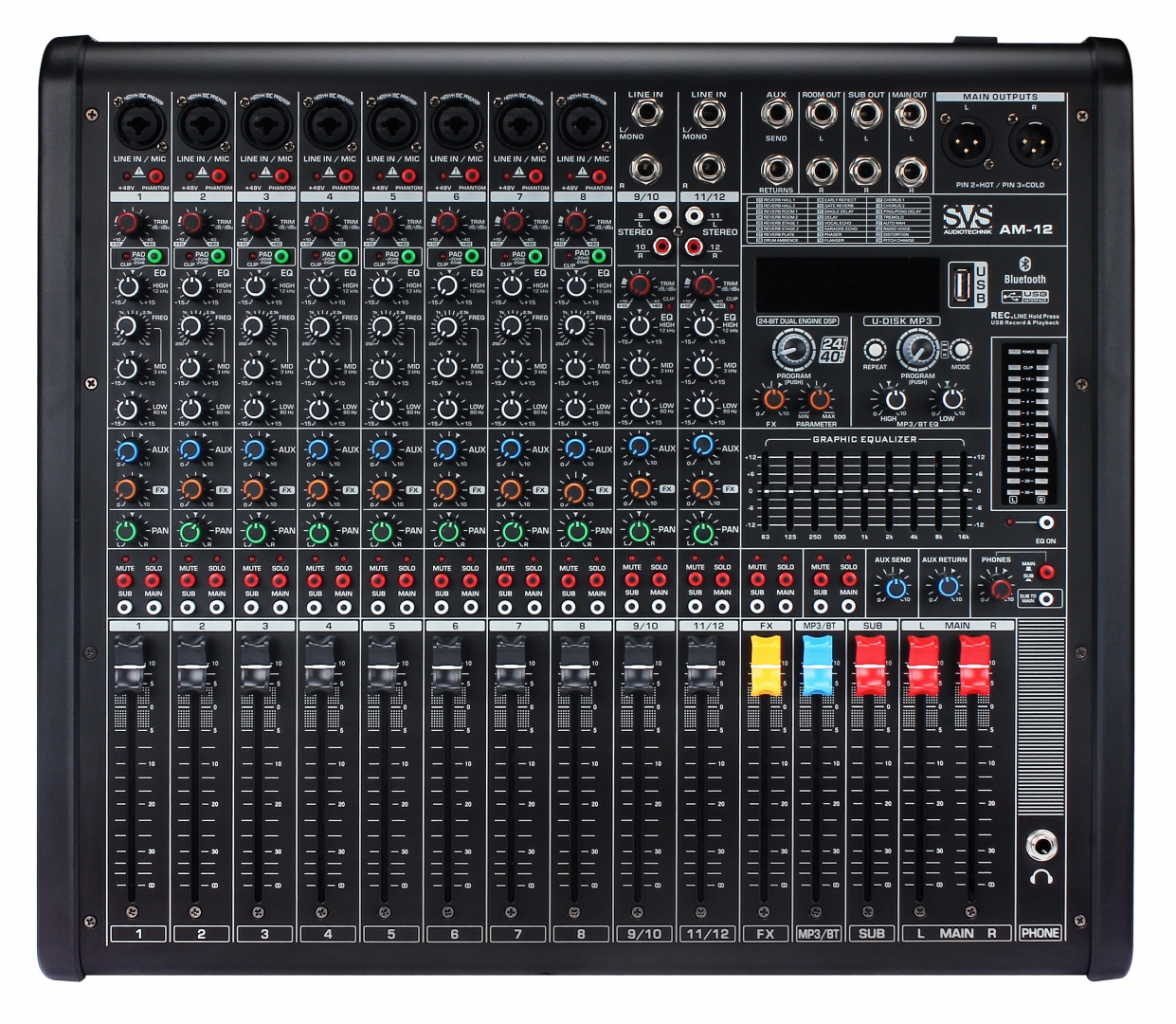 SVS Audiotechnik mixers AM-12 Микшерный пульт аналоговый, 12-канальный в Бурятии
